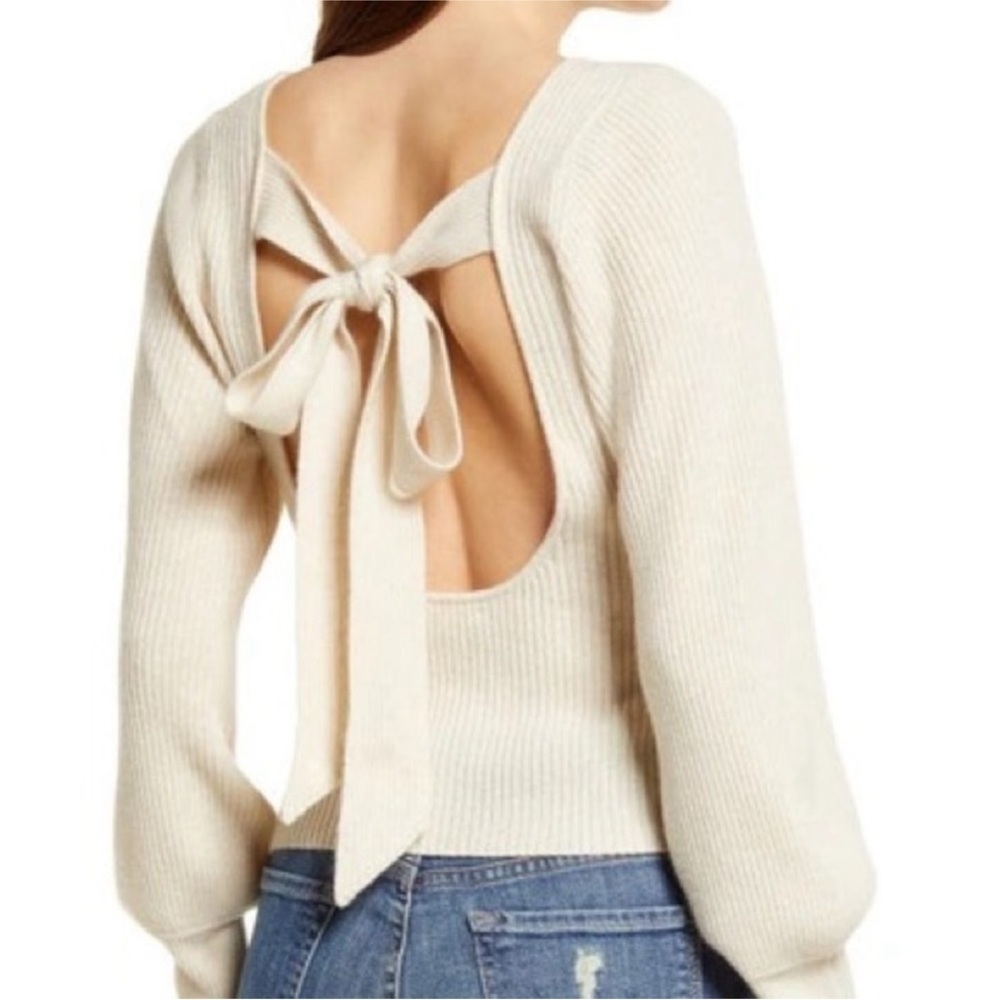 Reformation Alber tie-back sweater​​